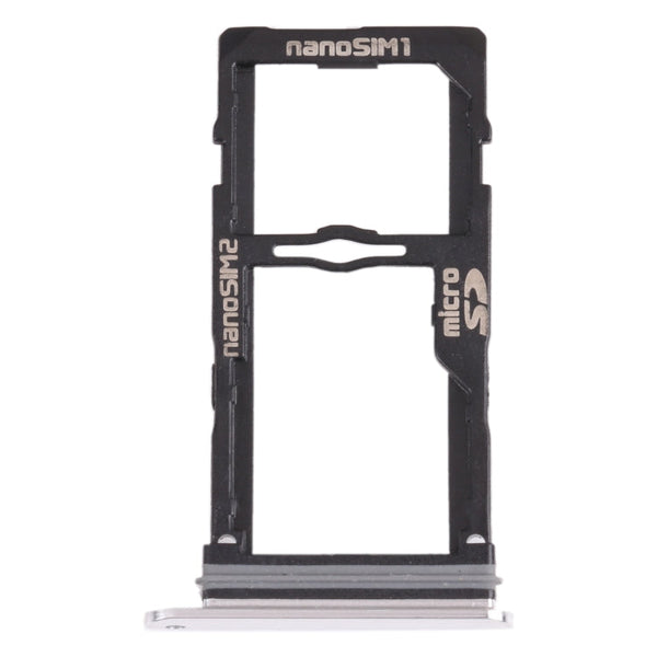 Nano SIM Card Tray + Nano SIM Card Tray / Micro SD Card Tray for LG G8S ThinQ LMG810, LM-G810, LMG810EAW