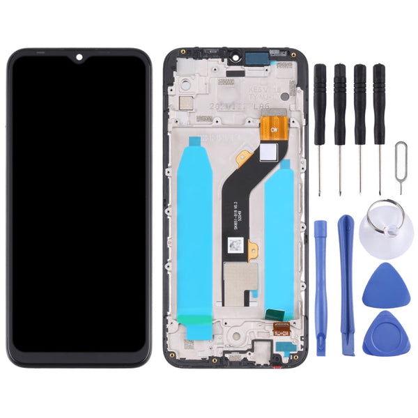 Original LCD Screen and Digitizer Full Assembly with Frame for Tecno Spark Go 2020 / Spark 6 Go KE5J
