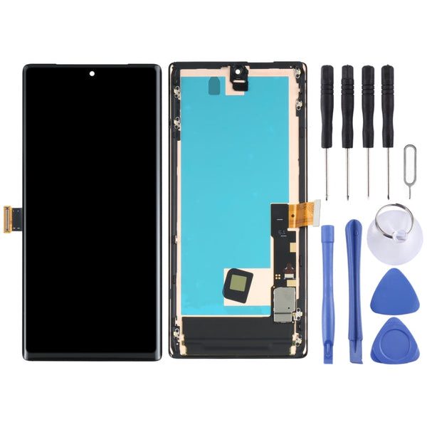AMOLED Material LCD Screen and Digitizer Full Assembly with Frame for Google Pixel 6 Pro