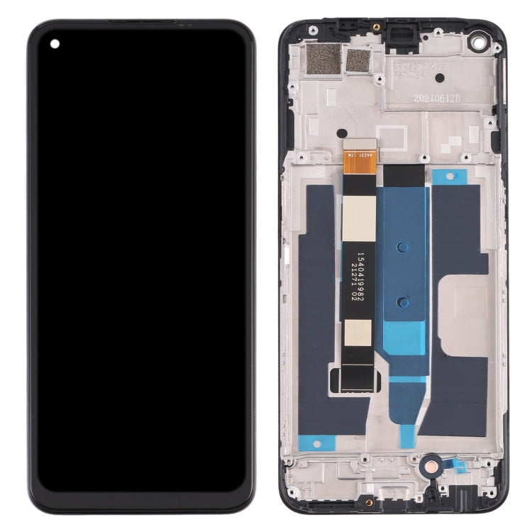 LCD Screen and Digitizer Full Assembly with Frame for OPPO Realme 8 5G