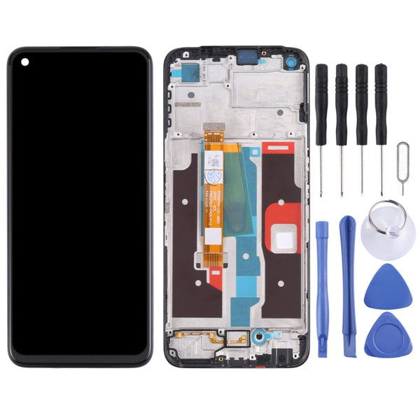 LCD Screen and Digitizer Full Assembly with Frame for OPPO Realme 8i RMX3151