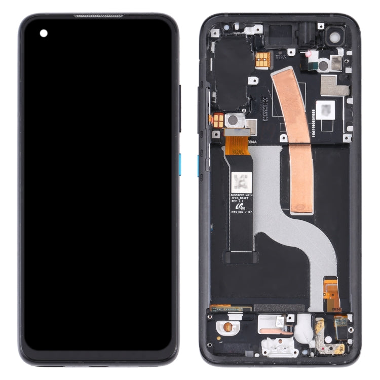 AMOLED Material LCD Screen and Digitizer Full Assembly with Frame for Asus Zenfone 8 ZS590KS