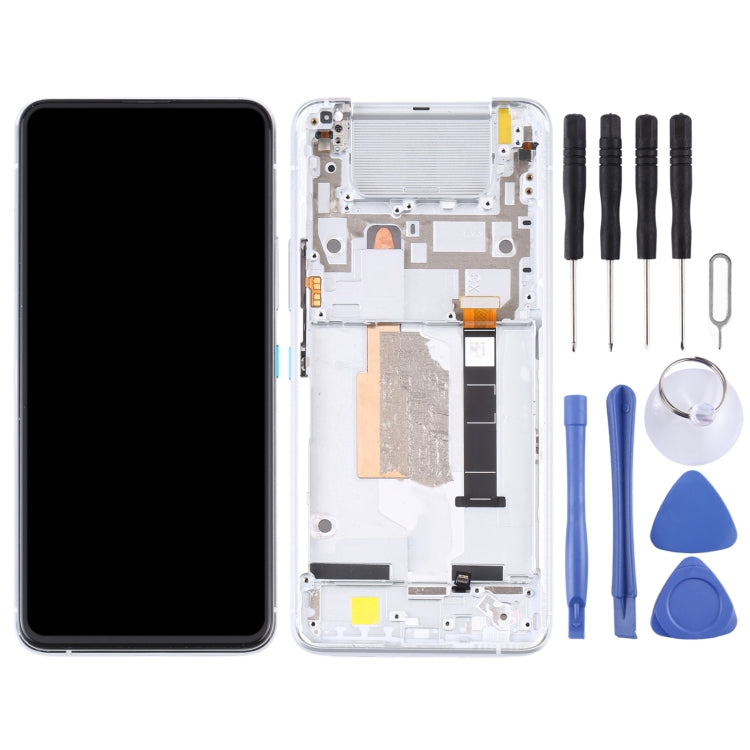 LCD Screen and Digitizer Full Assembly with Frame for Asus Zenfone 8 Flip ZS672KS