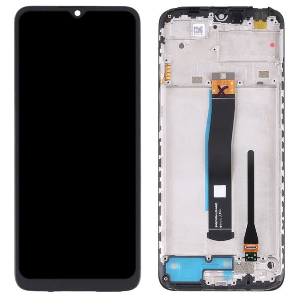 Original LCD Screen and Digitizer Full Assembly with Frame for Xiaomi Redmi 10C/Redmi 10 India/Poco C40