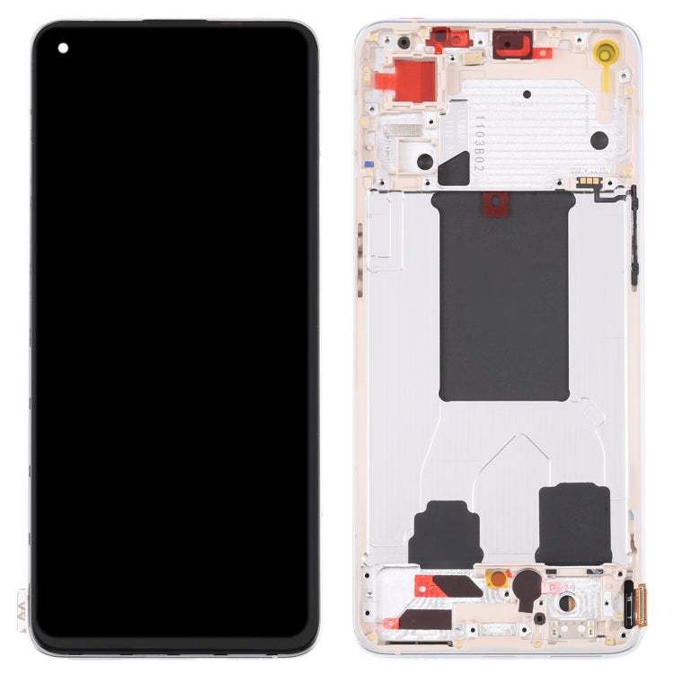 Original LCD Screen and Digitizer Full Assembly with Frame For OPPO Reno7 5G China PFJM10
