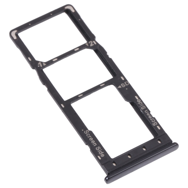 For Infinix Note 10 X693 SIM Card Tray + SIM Card Tray + Micro SD Card Tray
