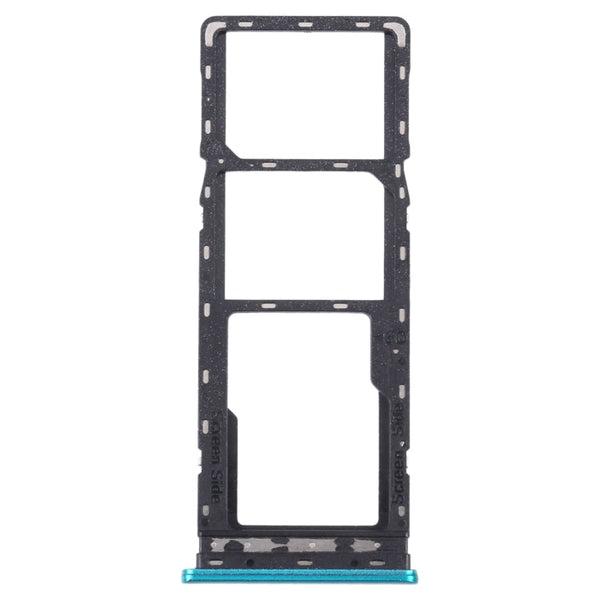 For Infinix Note 10 X693 SIM Card Tray + SIM Card Tray + Micro SD Card Tray