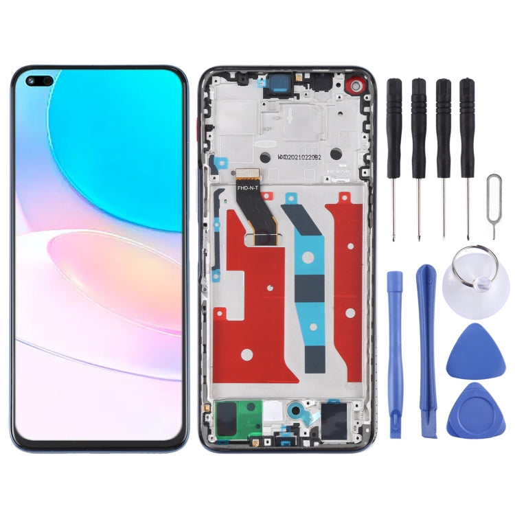 Original LCD Screen and Digitizer Full Assembly with Frame for Huawei Nova 8i