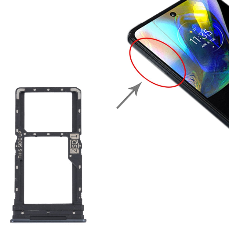 For Motorola Moto G82 5G SIM Card Tray + SIM / Micro SD Card Tray