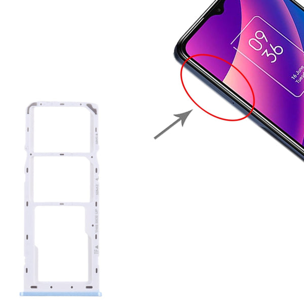 For TCL 30 SE / 30E / 305 / 306 Original SIM Card Tray + SIM Card Tray + Micro SD Card Tray