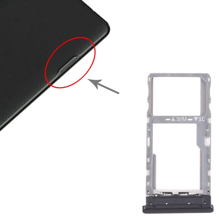 For Alactel Joy Tab 2 9032Z SIM Card Tray + Micro SD Card Tray, For Alactel Joy Tab 2
