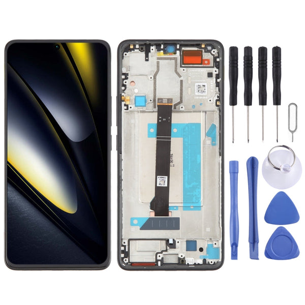 For Xiaomi Poco F6 Original LCD Screen Digitizer Full Assembly with Frame