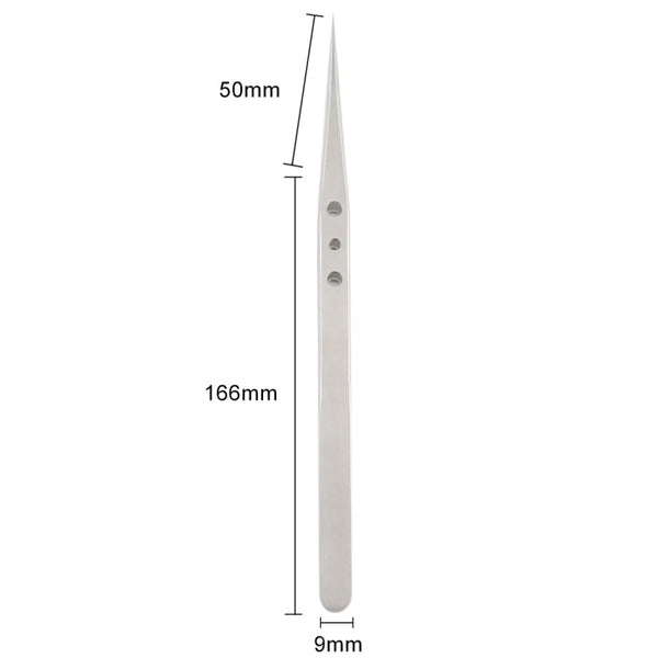 Aaa-12 Precision Repair Tweezers Long Pointed Stainless Steel, Aaa-12