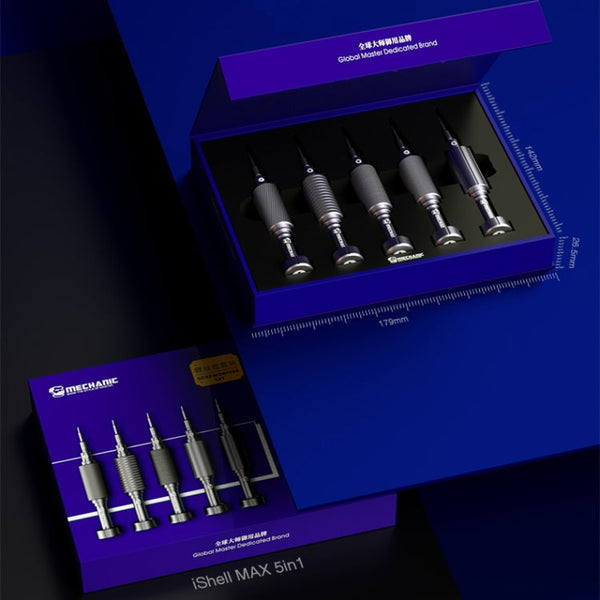 MECHANIC Mortar Mini iShell 5 in 1 Phone Repair Precision Screwdriver Set, 5 in 1