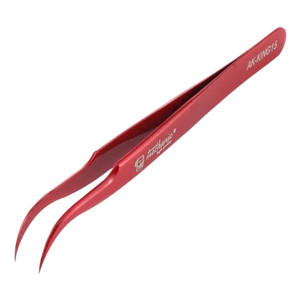 MECHANIC AK-KING15 Curved Tweezers High Tenacity Durable Tweezers, MECHANIC AK-KING15