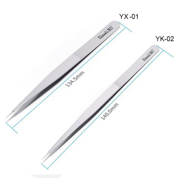 Qianli iNeezy YX-01 Stainless Steel Extra-sharp Thickened Tweezers Pointed Tweezers, YX-01