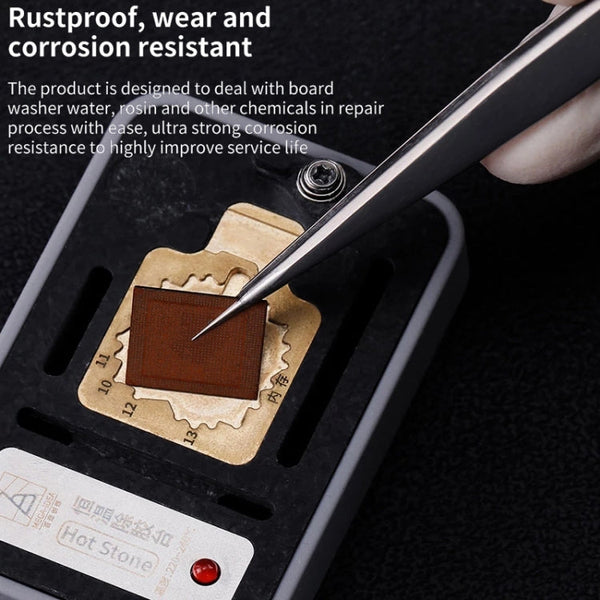 Qianli iNeezy YX-01 Stainless Steel Extra-sharp Thickened Tweezers Pointed Tweezers, YX-01