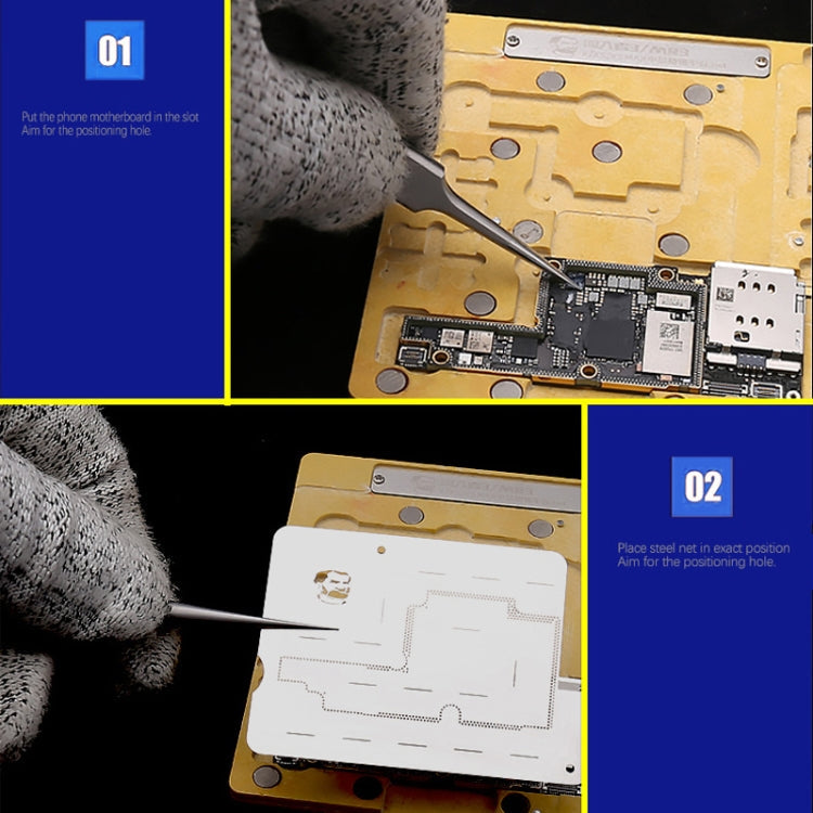 MECHANIC MR3 3 in 1 Mid-Layer Planting Tin Platform for iPhone X/XS/XS Max, Mechanic MR3