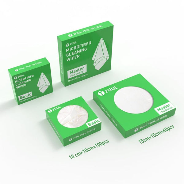 2UUL 10x10cm Microfiber Cleaning Wiper Antistatic Dust-Free Cloth, 2UUL 10x10cm