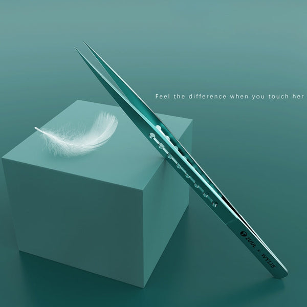 2UUL & WYLIE Ti11 Titanium Alloy Straight Tip Tweezers, Ti11