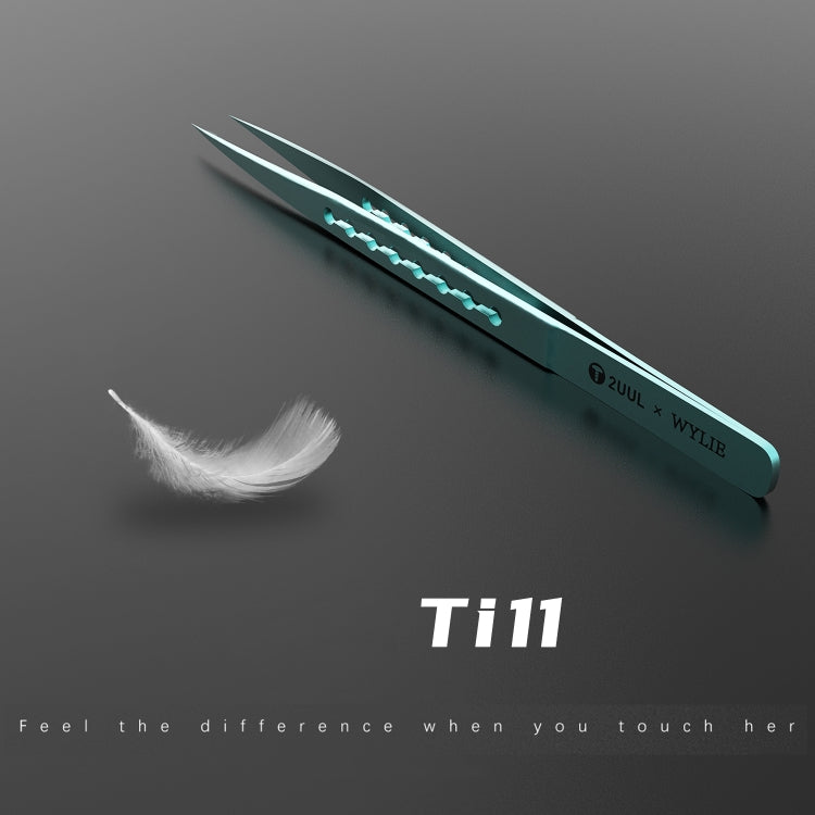 2UUL & WYLIE Ti11 Titanium Alloy Straight Tip Tweezers, Ti11