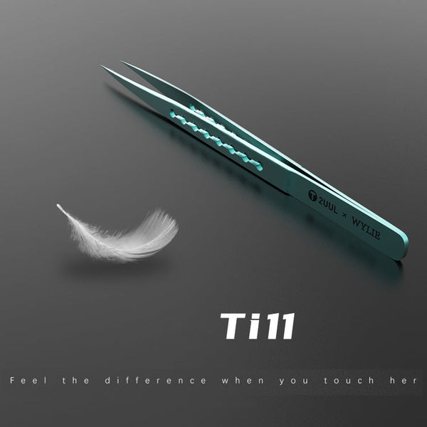 2UUL & WYLIE Ti11 Titanium Alloy Straight Tip Tweezers, Ti11