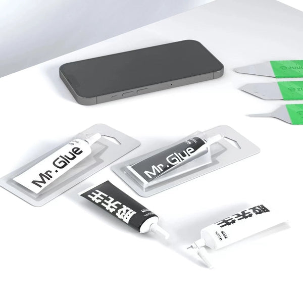 2UUL Mr Glue 25ml Strong Adhesive for Repair, Glue Black, Glue White