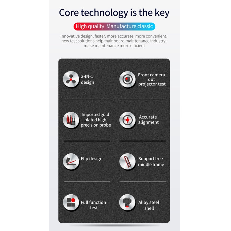 Aixun FC3-11 Mainboard Layered Testing Fixture for iPhone 11/11 Pro/11Pro Max, Aixun FC3-11