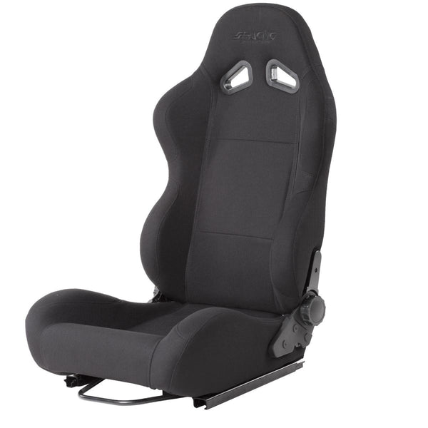 Simoni Racing SRS/10 Max Universal Sports Bucket Seat x1 Individual Hardwearing Textile Fabric Black Edition