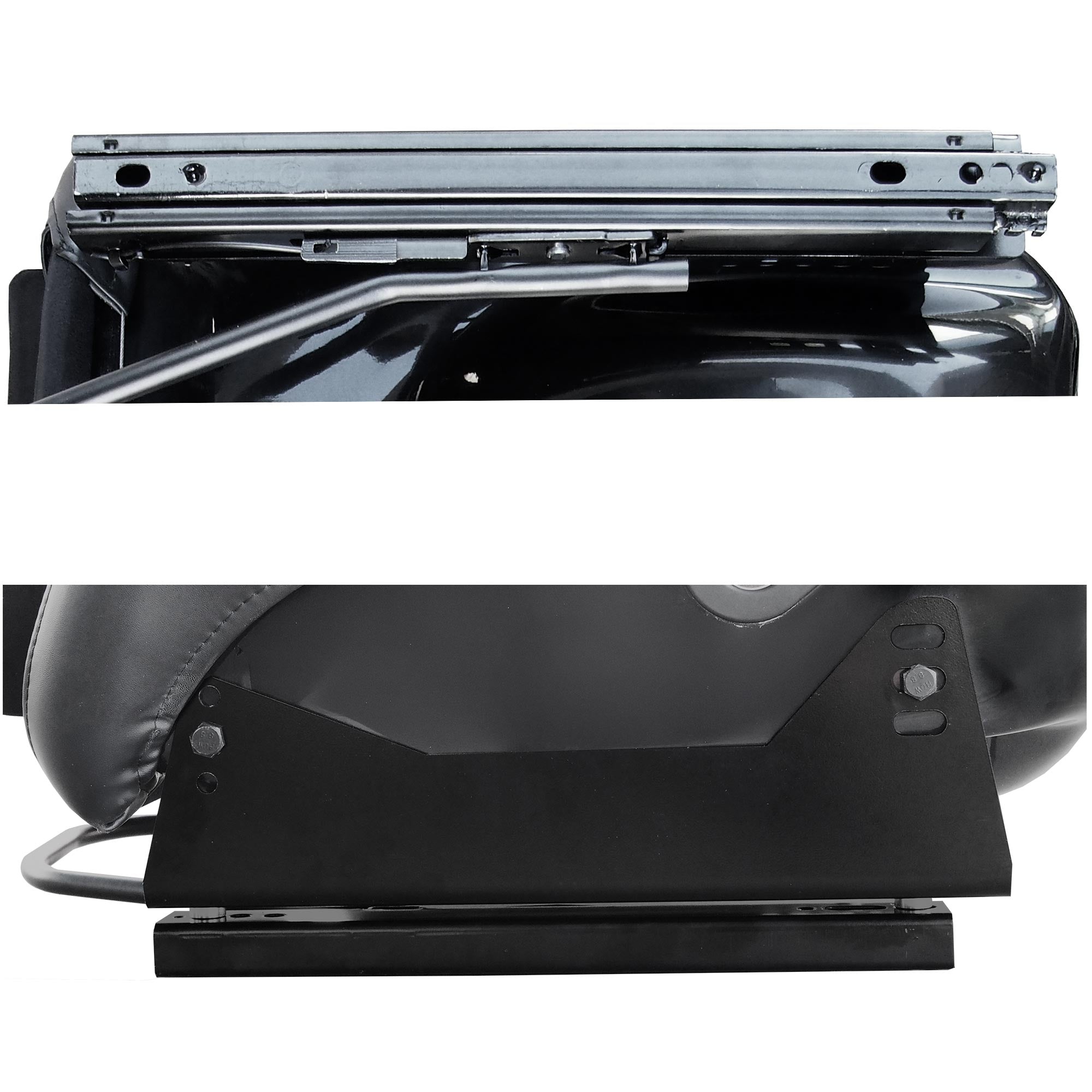 Simoni Racing Universal Ayrton SRSF/20 x1 Individual Bucket Seat Black Red Stitch Alcantara