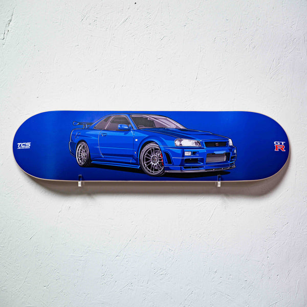 Paul Walker's R34 Skyline GT-R Skate Deck Wall Art