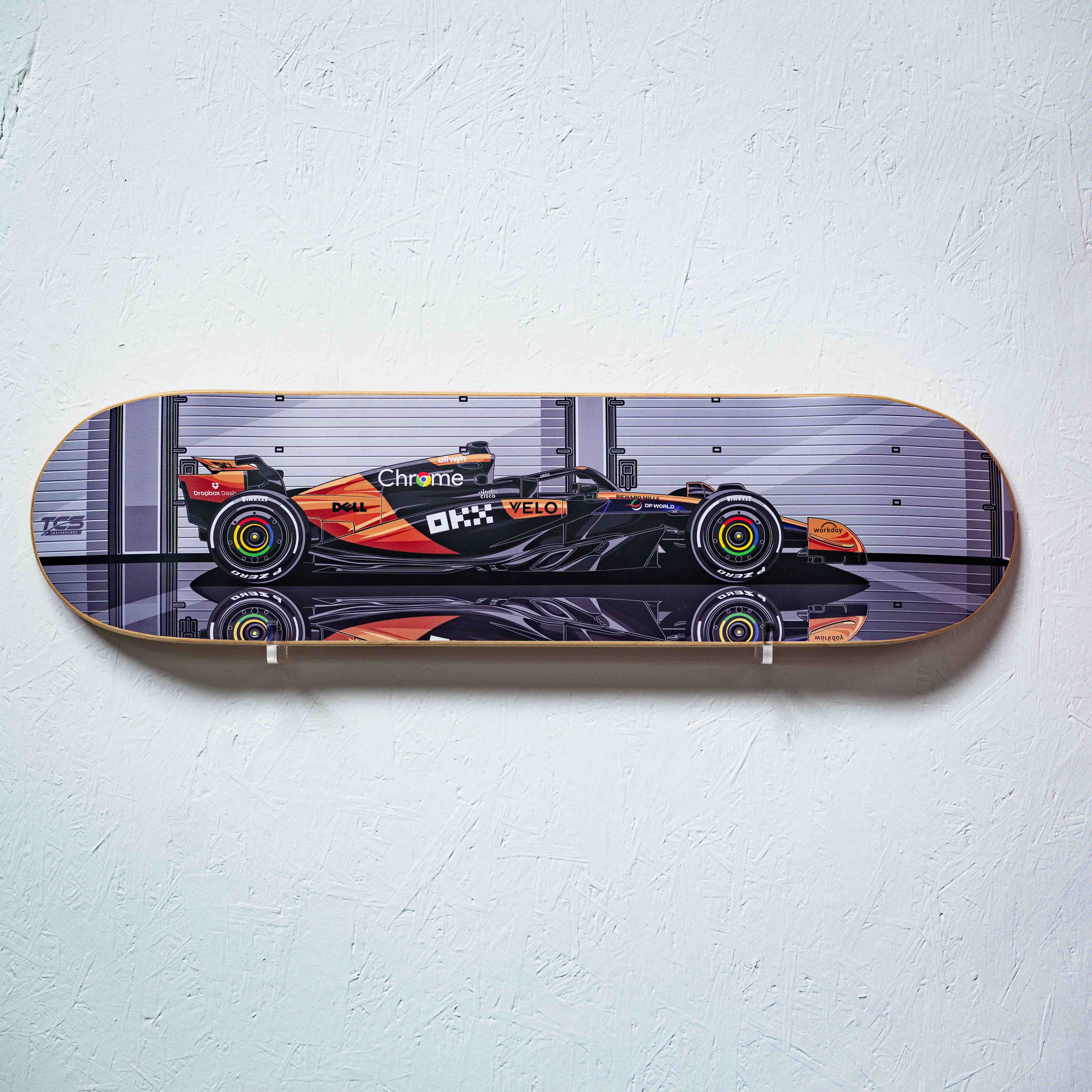 Formula 1 McLaren MCL39 Race Car Skate Deck Wall Art