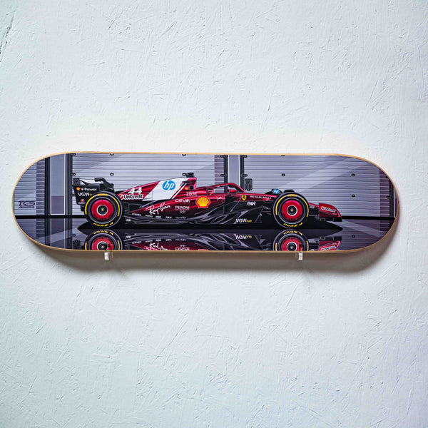 Formula 1 Ferrari SF-25 Race Car Skate Deck Wall Art