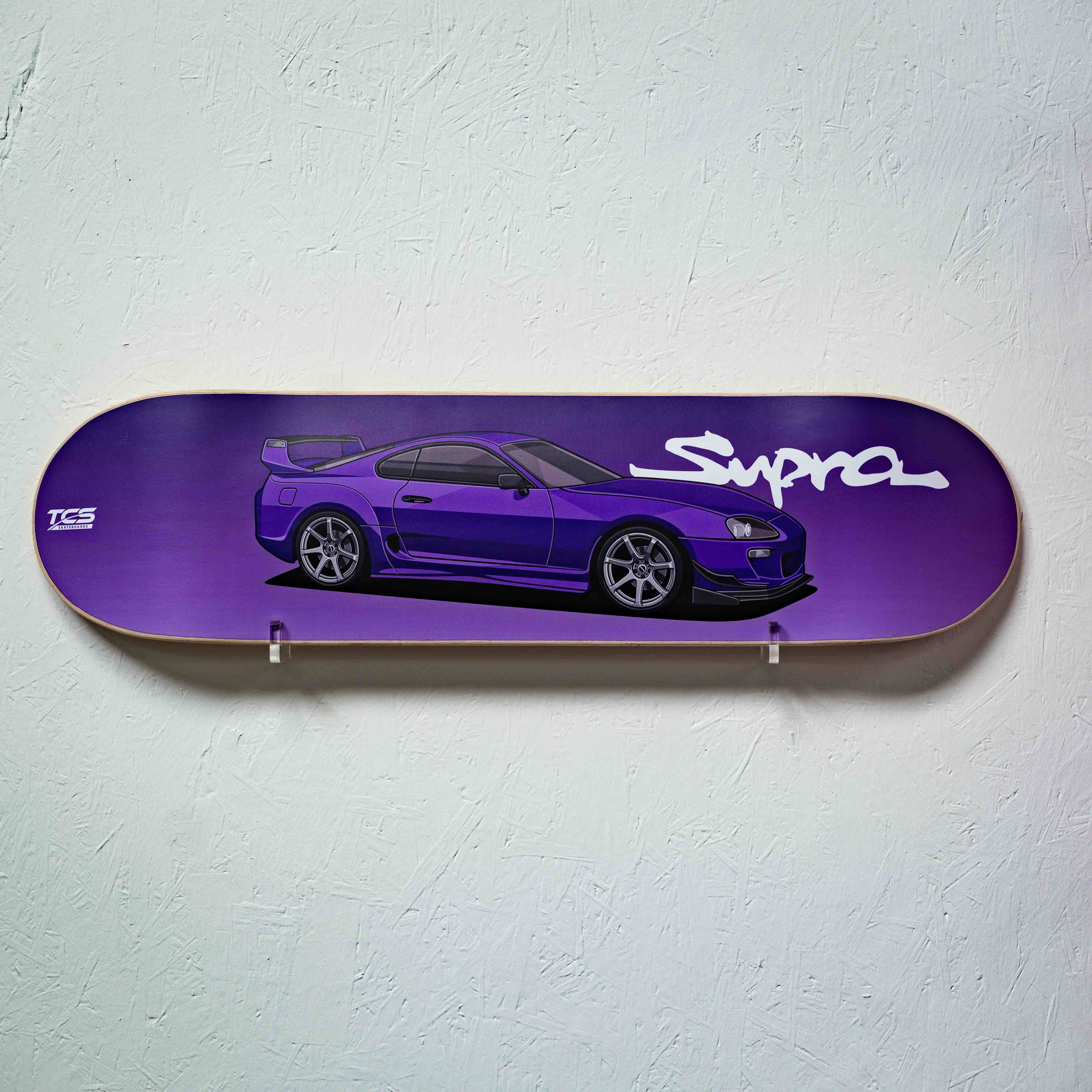 Purple Supra Skate Deck Wall Art