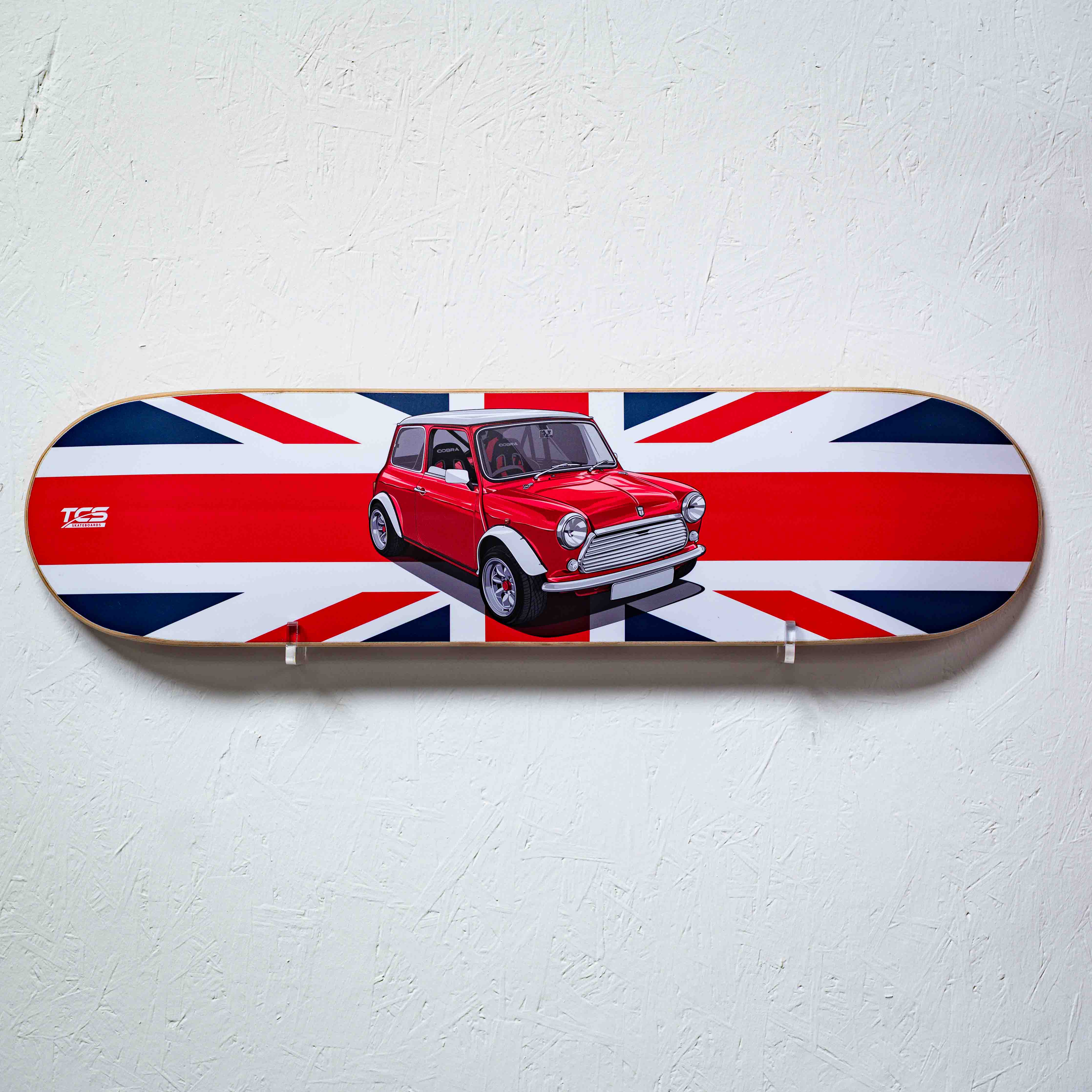 Classic Mini Cooper Skate Deck Wall Art