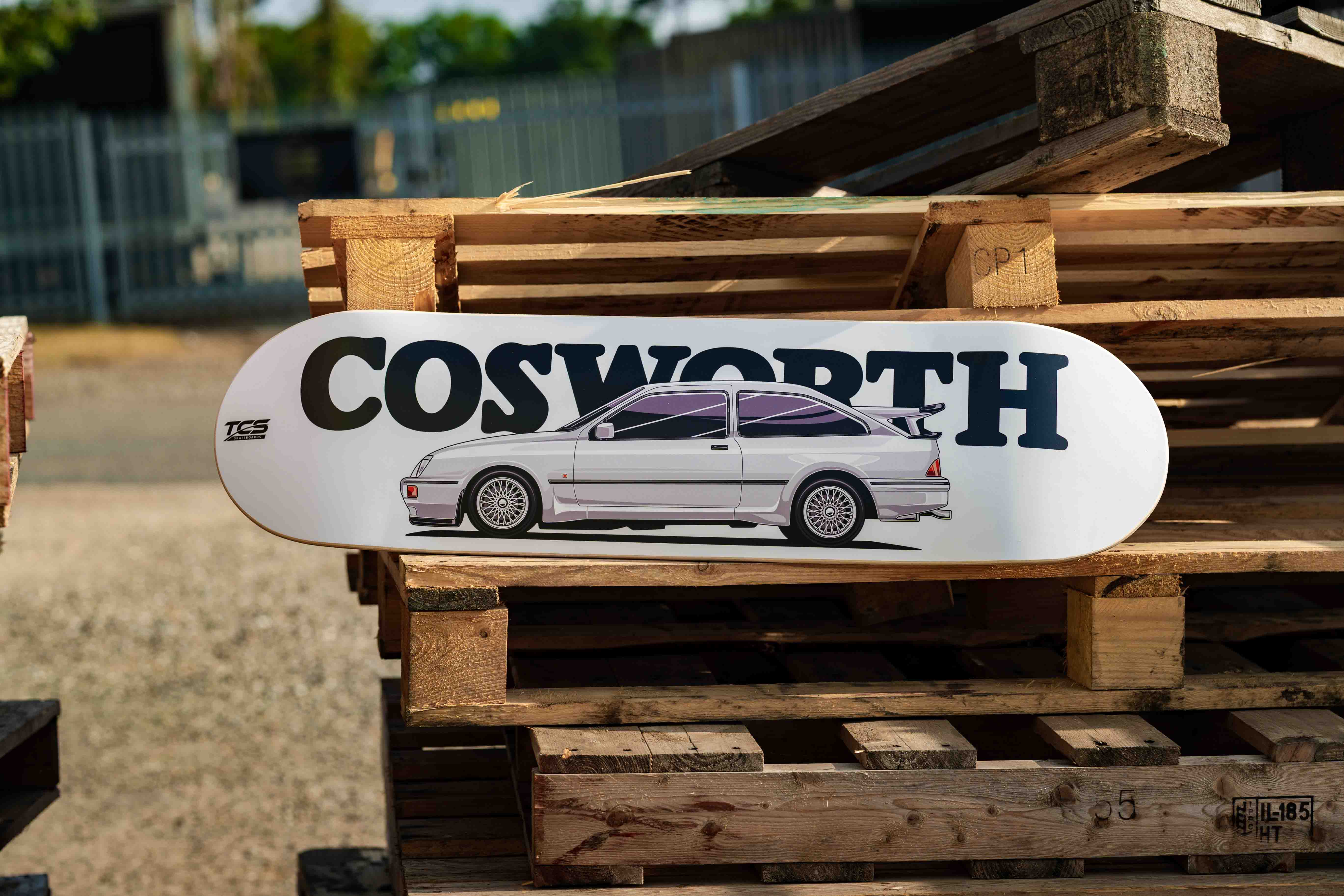 Ford Sierra Cosworth RS500 Skateboard Wall Art