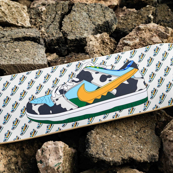 Nike SB Dunk Low Ben & Jerry's Chunky Dunky inspired Shoe Skateboard Wall Art