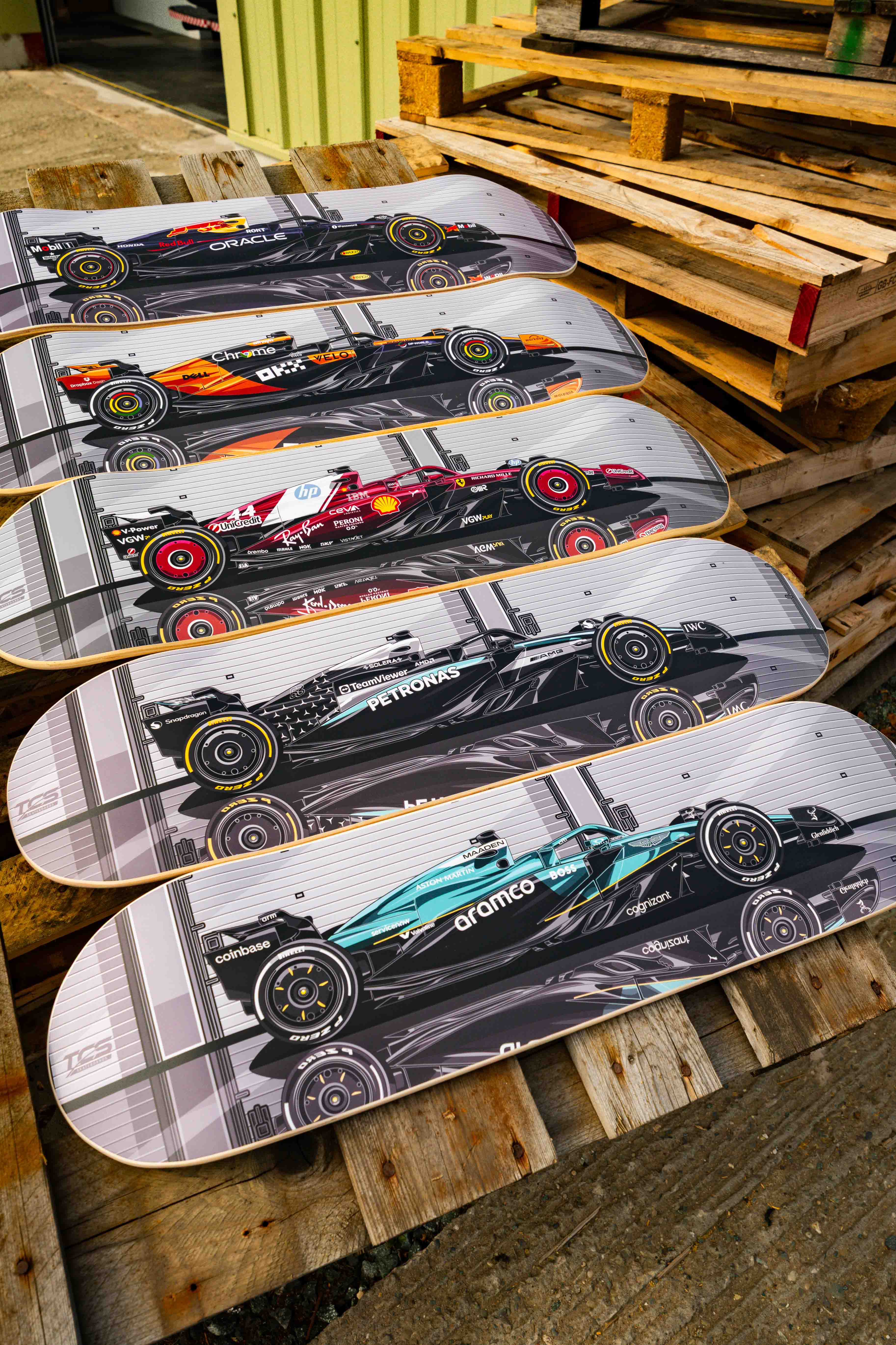 Formula 1 McLaren MCL39 Race Car Skate Deck Wall Art