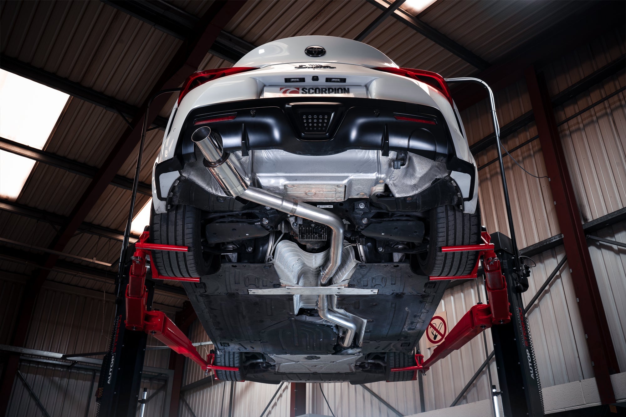 Scorpion Supra A90 (Inc GR) 3.0T GPF Model 80mm Cat-back Single Exit System (Removes GPF)