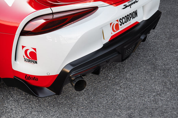 Scorpion Supra A90 (Inc GR) 3.0T GPF Model 80mm Cat-back Single Exit System (Removes GPF)