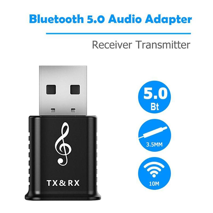 MSD168 2 in 1 Bluetooth Transmitter Receiver Mini 3.5mm AUX Stereo Wireless Bluetooth 5.0 Adapter For Car TV PC MP3