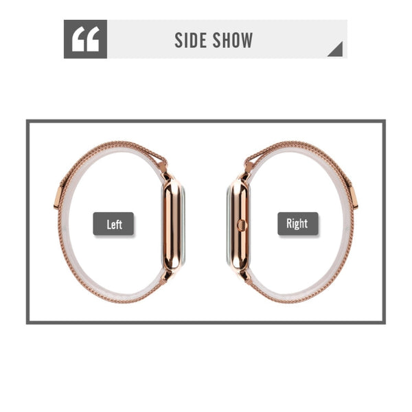 SKMEI 9207 Fashion Creative Simple Watch Men Magnetic Buckle Mesh Belt Steel Belt Couple Quartz Watch