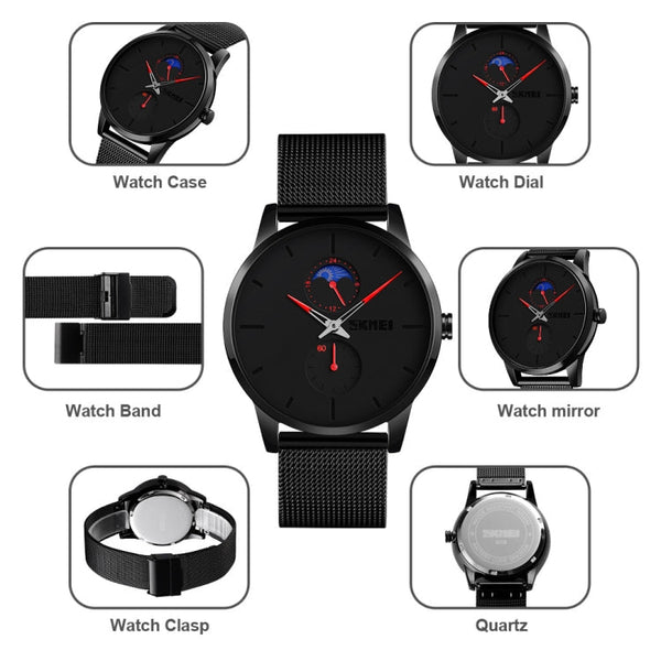 Skmei 9208 Men Quartz Watch Casual Simple Business Sports Watch for Men