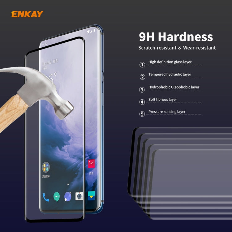 ENKAY Hat-Prince 0.26mm 9H 3D Full Glue Explosion-proof Full Screen Curved Heat Bending Tempered Glass Film
