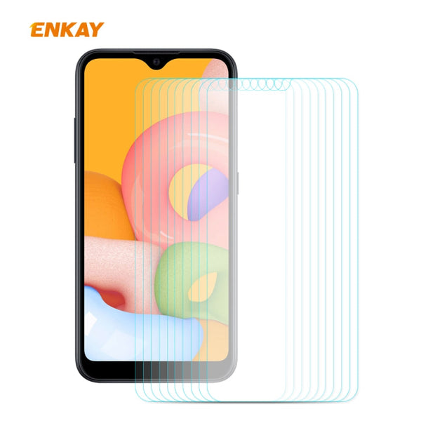10 PCS ENKAY Hat-Prince 0.26mm 9H 2.5D Curved Edge Tempered Glass Film, For Samsung Galaxy A01, For Samsung Galaxy A10s, For Samsung Galaxy A11 / Galaxy M11, For Samsung Galaxy A21, For Samsung Galaxy A21s, For Samsung Galaxy A31                       ...
