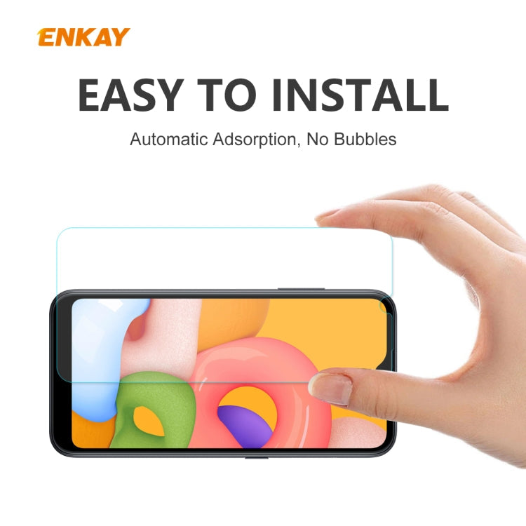 10 PCS ENKAY Hat-Prince 0.26mm 9H 2.5D Curved Edge Tempered Glass Film, For Samsung Galaxy A01, For Samsung Galaxy A10s, For Samsung Galaxy A11 / Galaxy M11, For Samsung Galaxy A21, For Samsung Galaxy A21s, For Samsung Galaxy A31                       ...