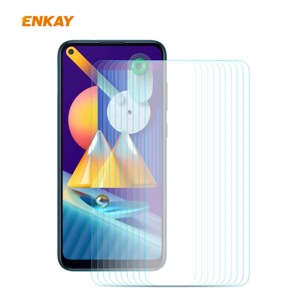 10 PCS ENKAY Hat-Prince 0.26mm 9H 2.5D Curved Edge Tempered Glass Film, For Samsung Galaxy A01, For Samsung Galaxy A10s, For Samsung Galaxy A11 / Galaxy M11, For Samsung Galaxy A21, For Samsung Galaxy A21s, For Samsung Galaxy A31                       ...