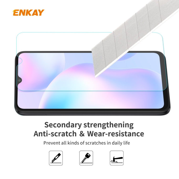 10 PCS ENKAY Hat-Prince 0.26mm 9H 2.5D Curved Edge Tempered Glass Film