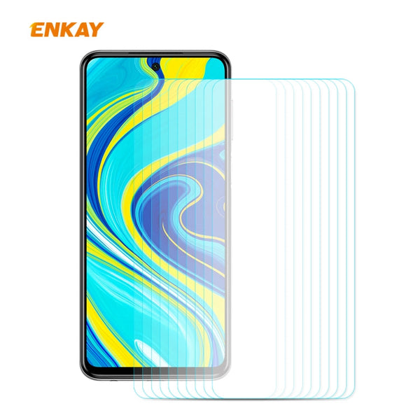 10 PCS ENKAY Hat-Prince 0.26mm 9H 2.5D Curved Edge Tempered Glass Film