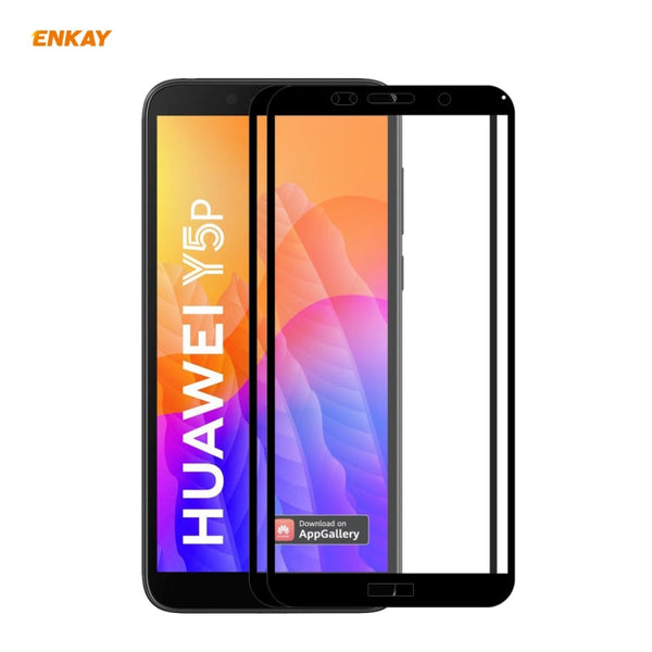 2 PCS ENKAY Hat-Prince Full Glue 0.26mm 9H 2.5D Tempered Glass Full Coverage Film